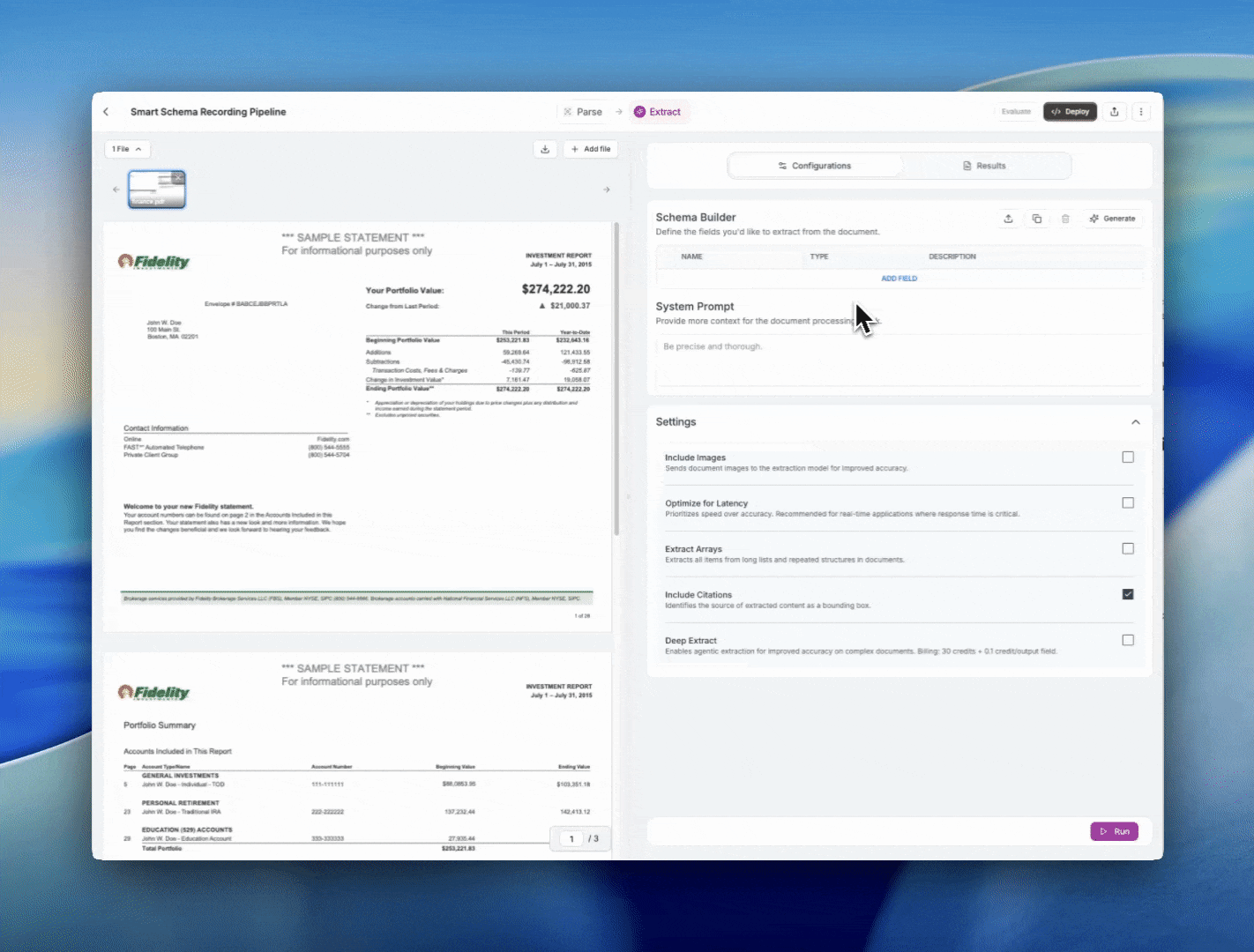 fast schema animation